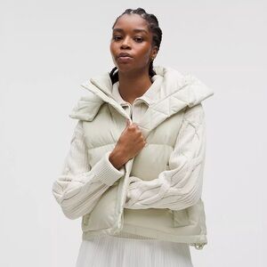 Lululemon Wunder Puff 600-Down-Fill Cropped Vest NWT